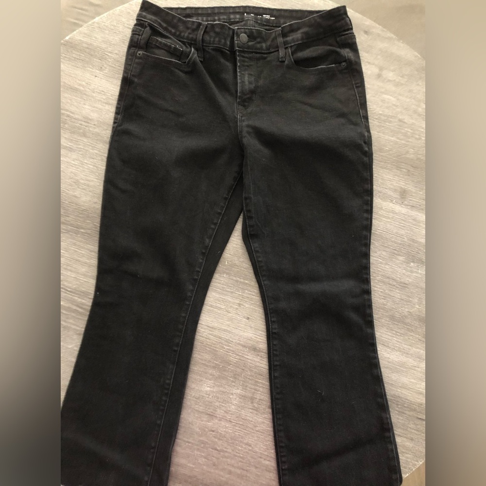 Black bootcut jeans